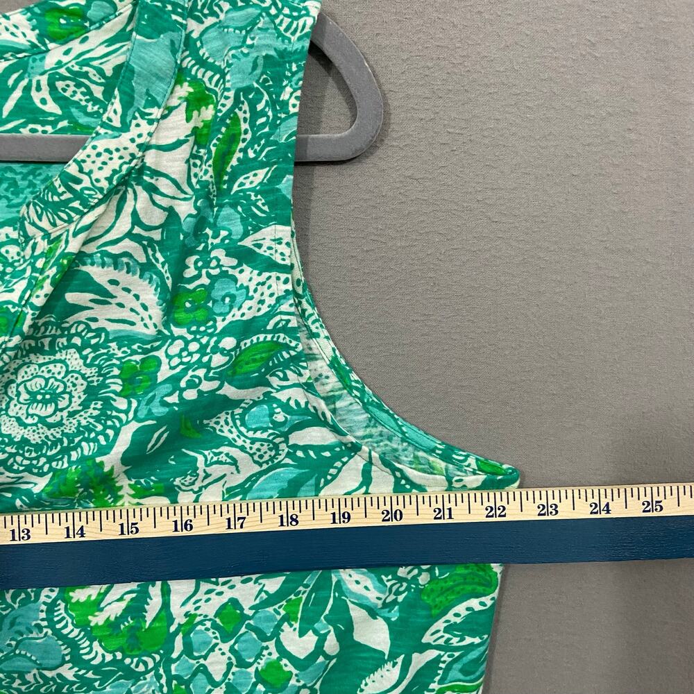 Lilly Pulitzer Sleeveless Cotton Top Green Size XXL - Picture 4 of 7